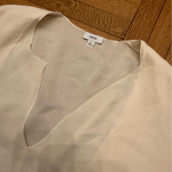 Vince Cream Sleeveless Blouse - Picture 3 of 4